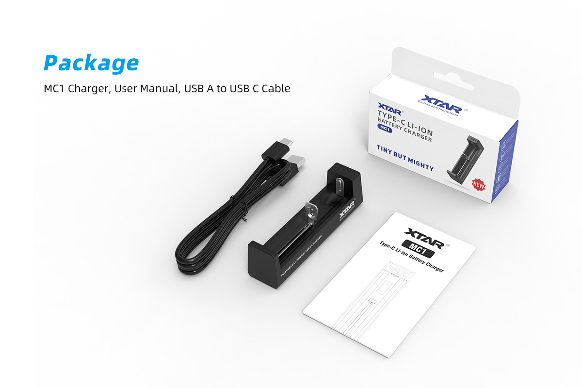 Cargador Baterías Xtar Mc1 Usb-C Original