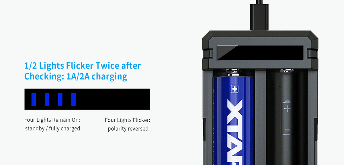 Cargador Baterías Xtar Sc2 Usb-C Original