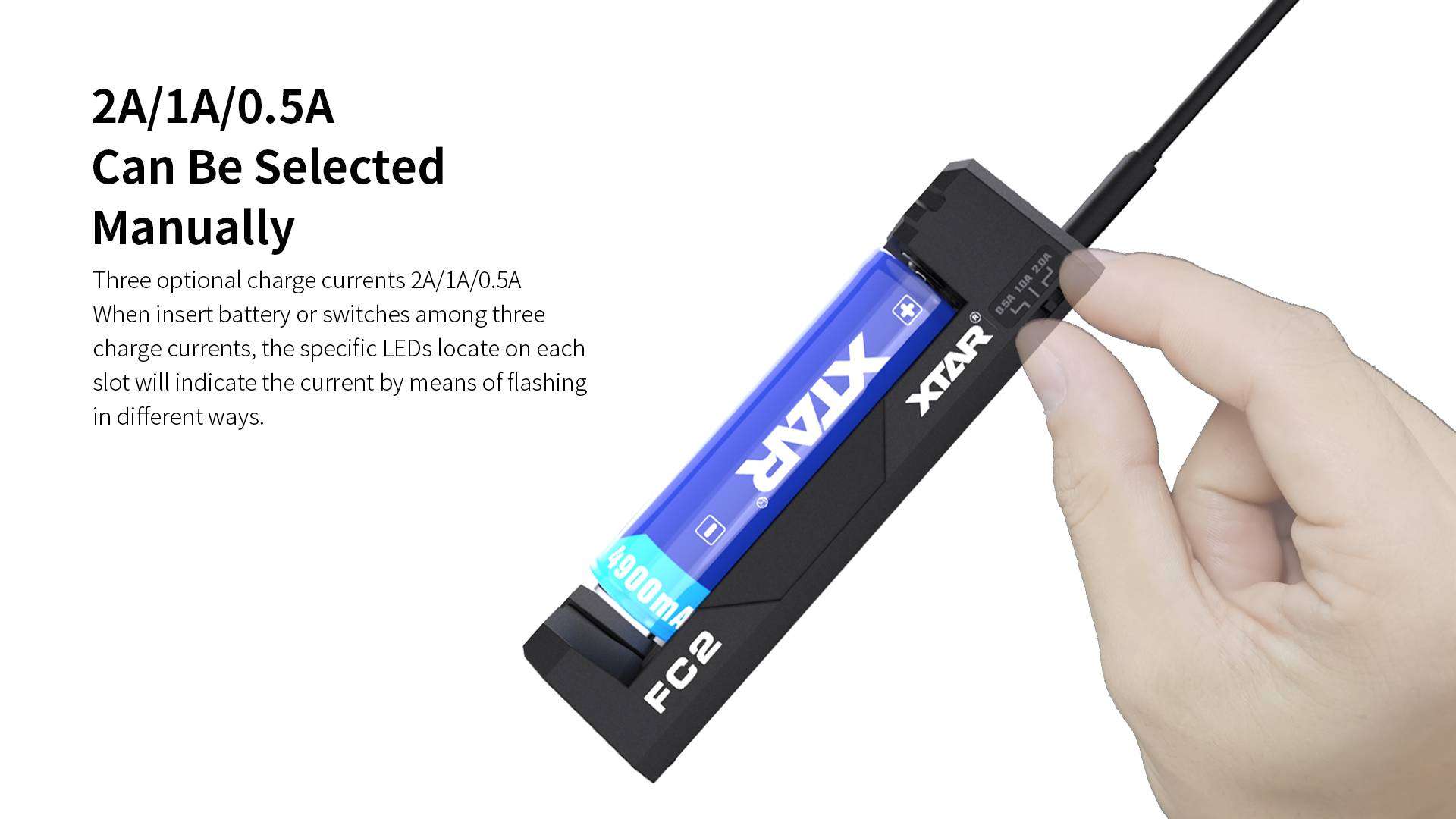 Cargador Baterías Xtar Fc2 Usb-C Original