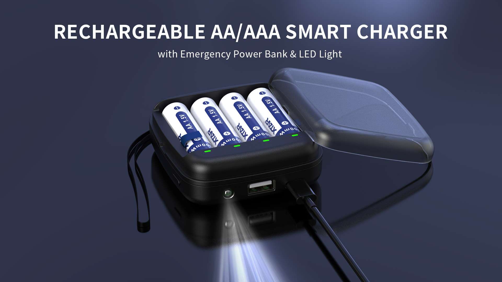 Cargador Xtar Bc4 Powerbank Usb-C Aa/Aaa - Li-Ion/Nimh