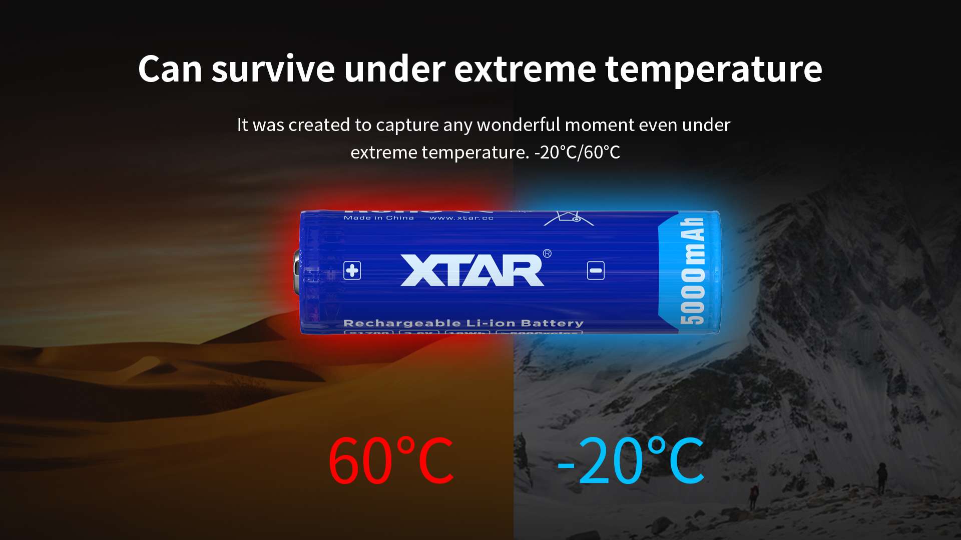 Batería Xtar 21700 5000Mah 10A Protegida Original