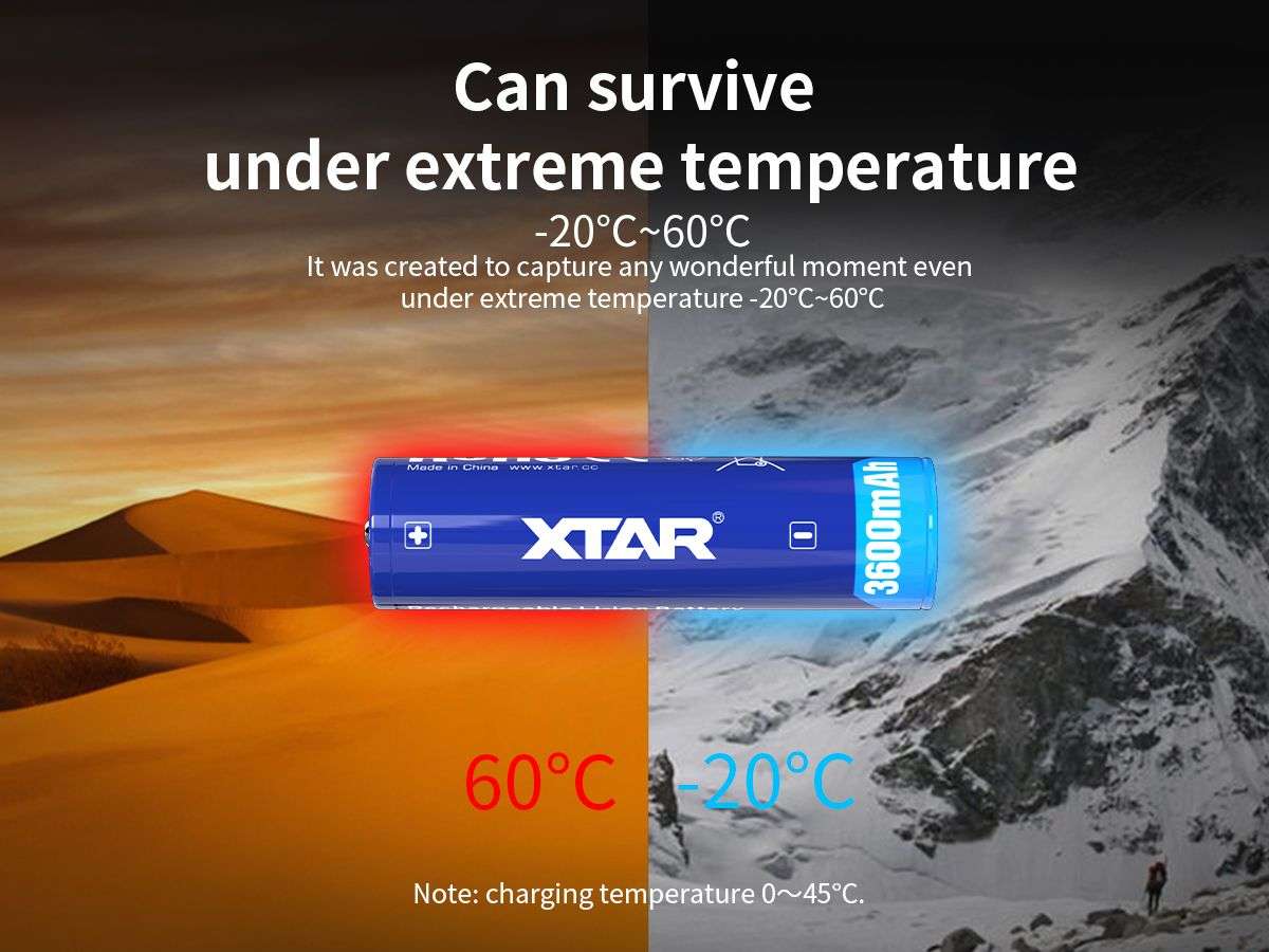 Batería Xtar 18650 3600Mah 10A Protegida Original