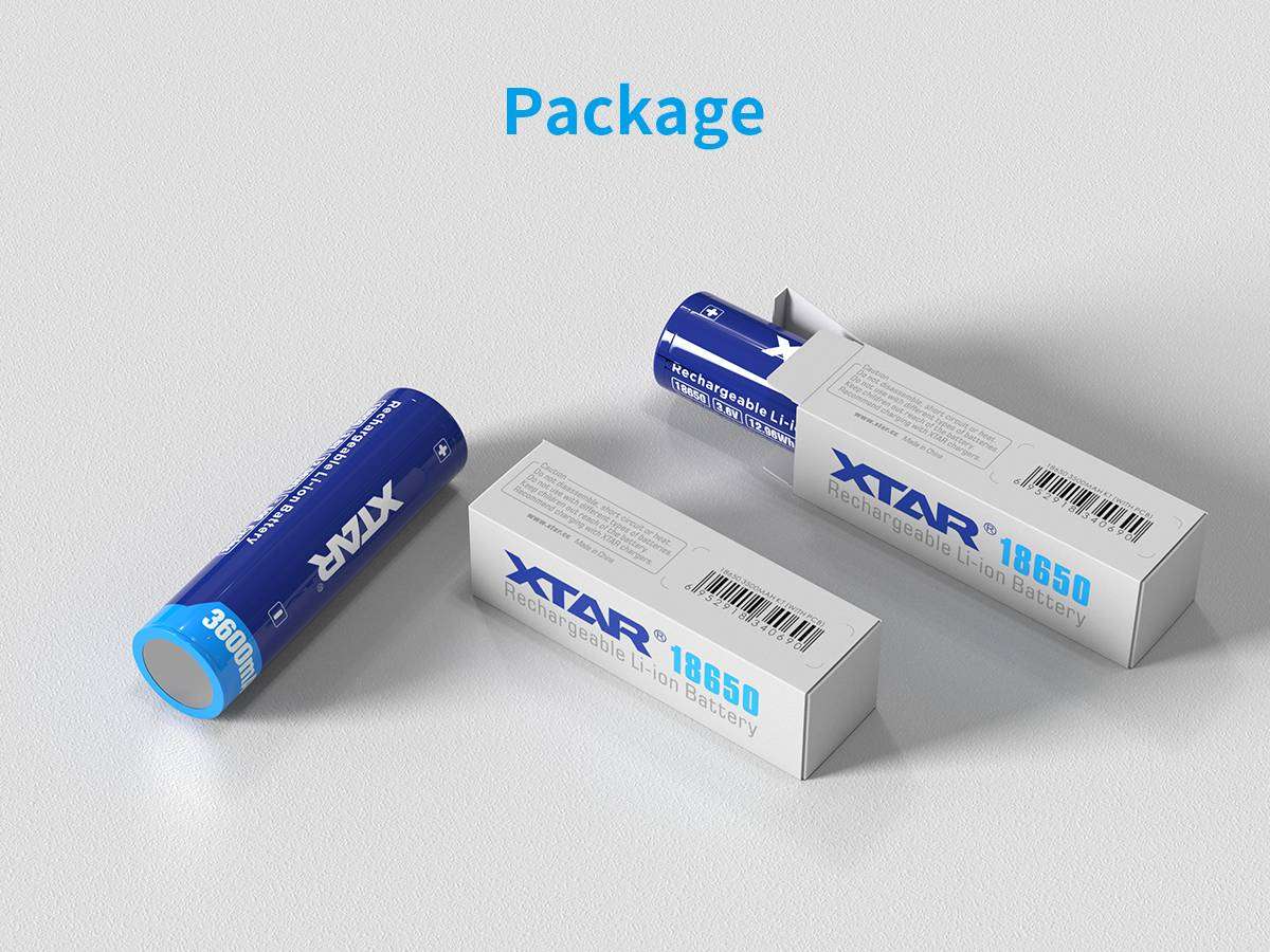 Batería Xtar 18650 3600Mah 10A Protegida Original