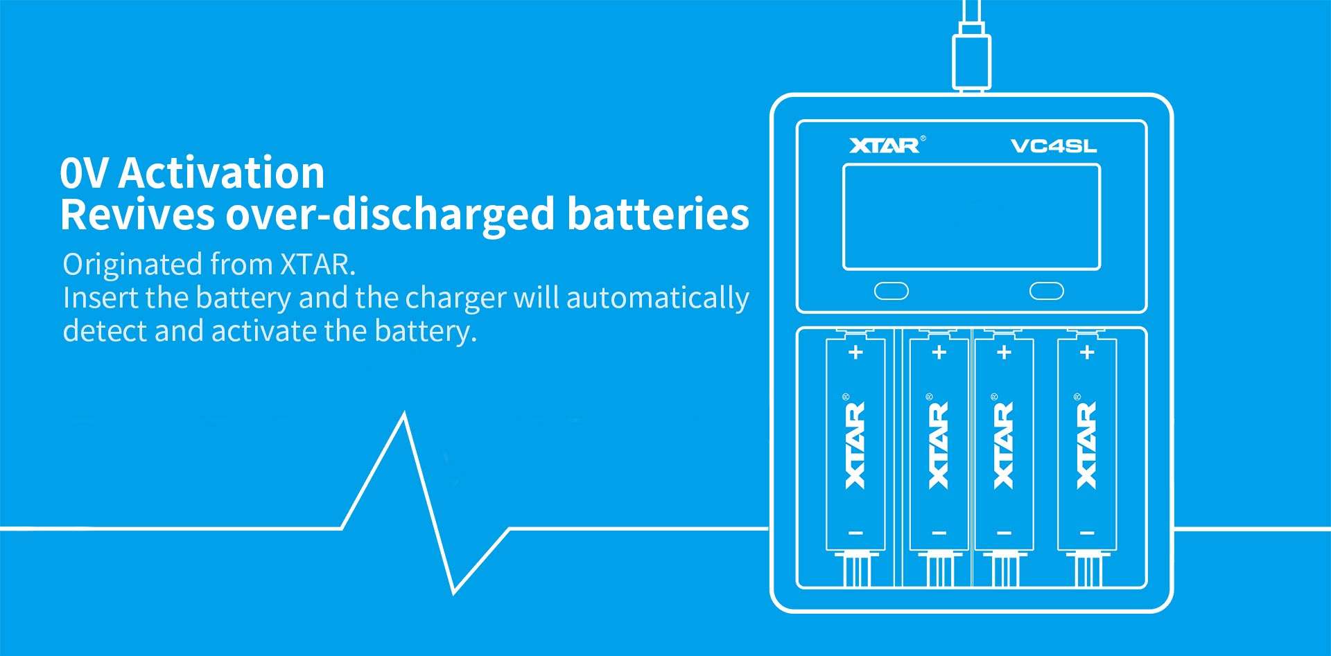 Cargador Baterías Xtar Vc4Sl Usb-C 4-Canales Lcd Original