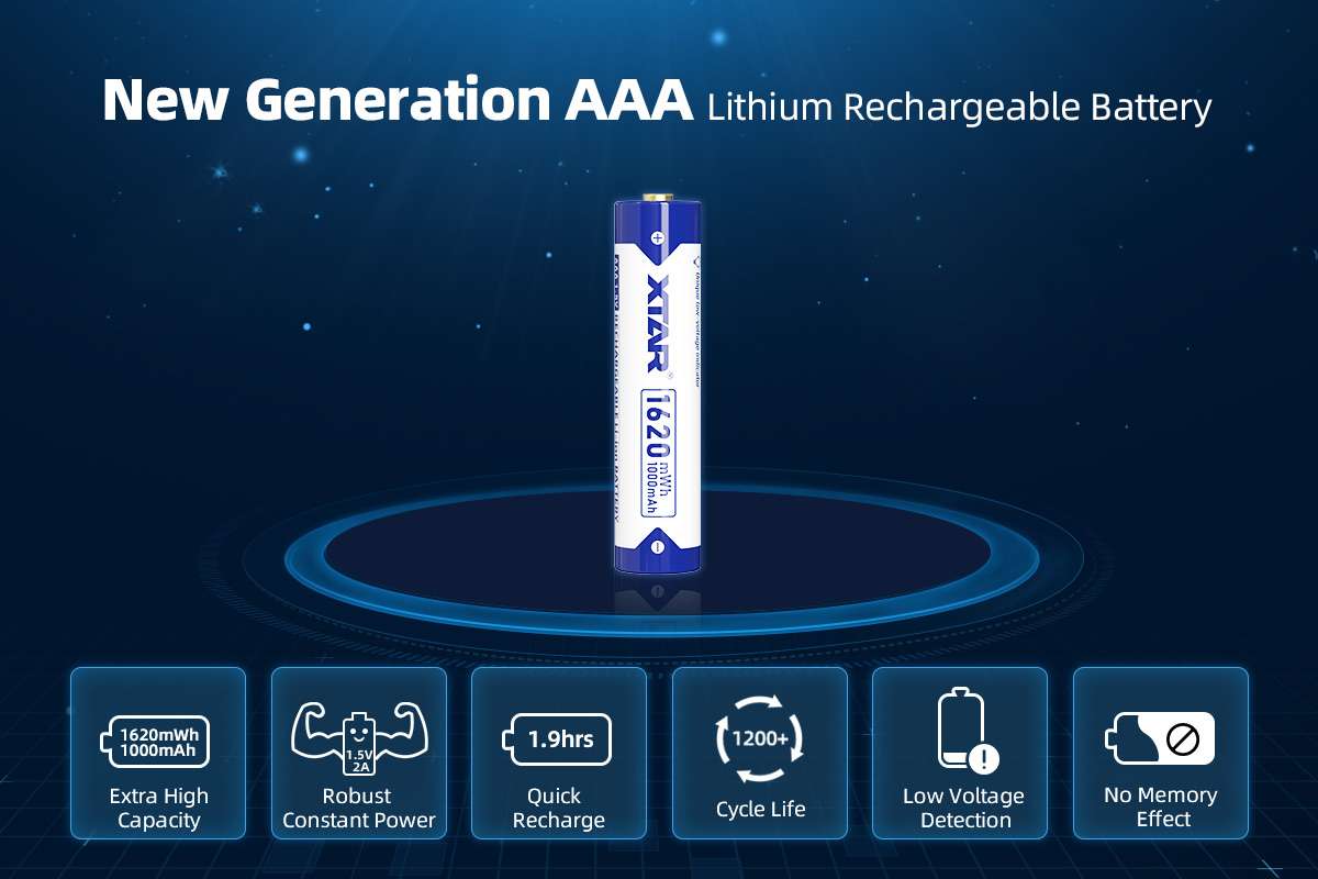 Pack Pilas Xtar Aaa Recargable 1000Mah Li-Ion (4)