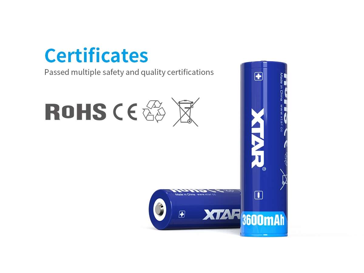 Batería Xtar 18650 3600Mah 10A Protegida Original