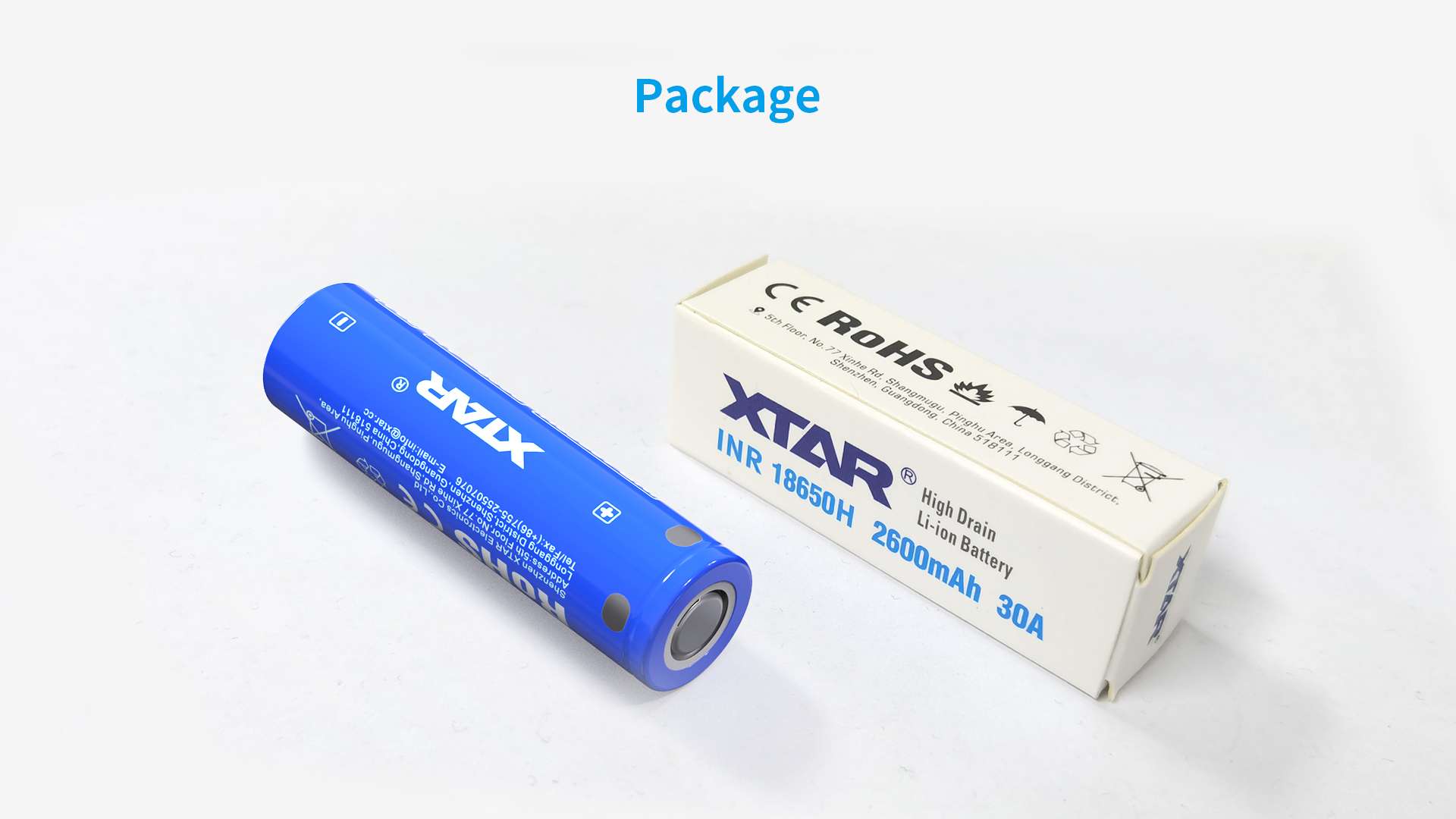 Batería Xtar 18650 2600Mah 20A Original