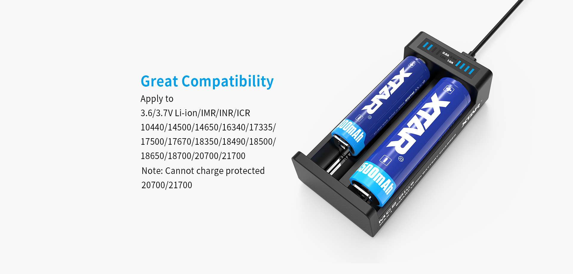 Cargador Baterías Xtar Mc2 Plus Micro-Usb 2-Canales Original