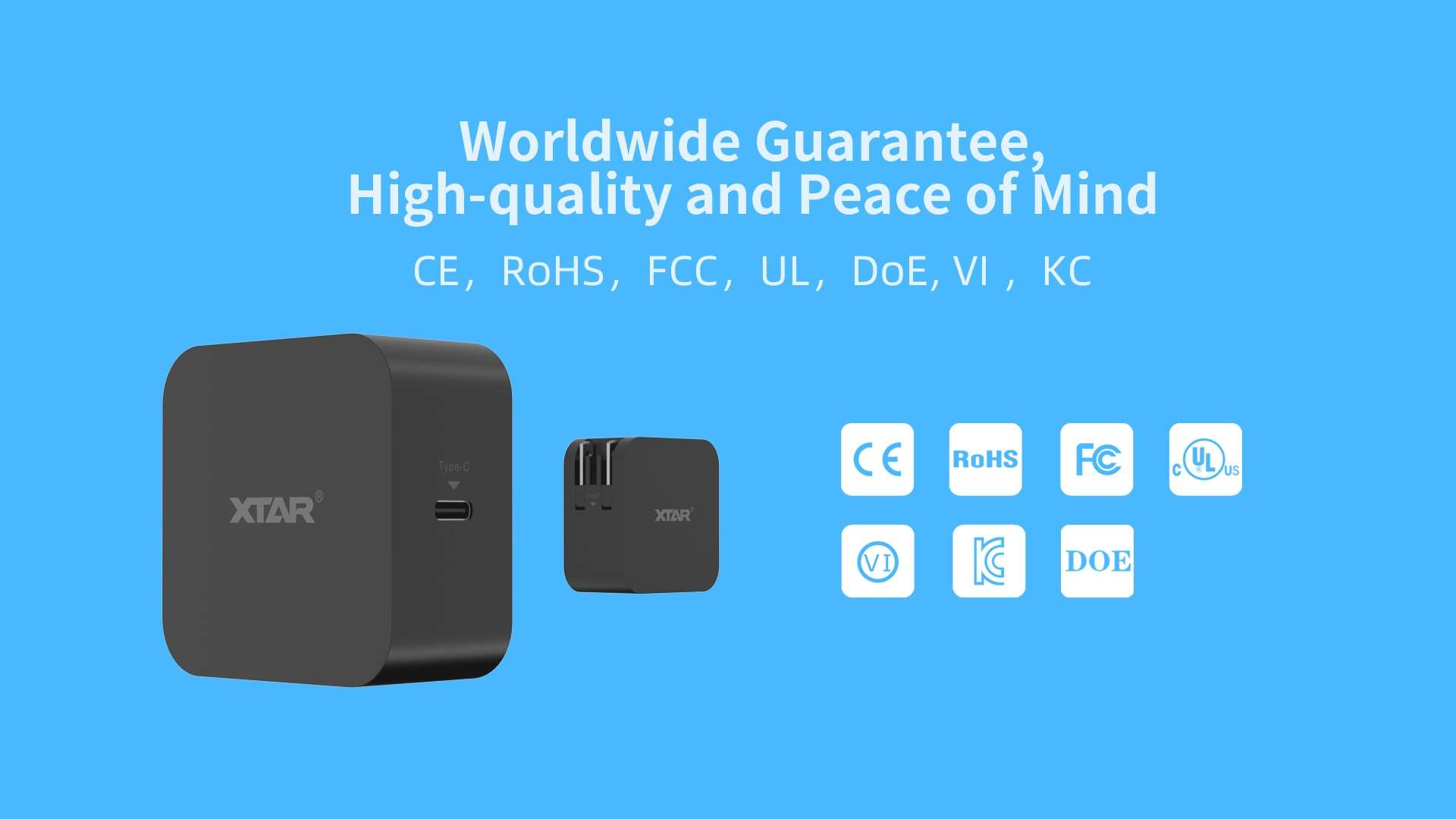 Adaptador De Pared Xtar 45W Usb-C Pd Carga Rápida Original