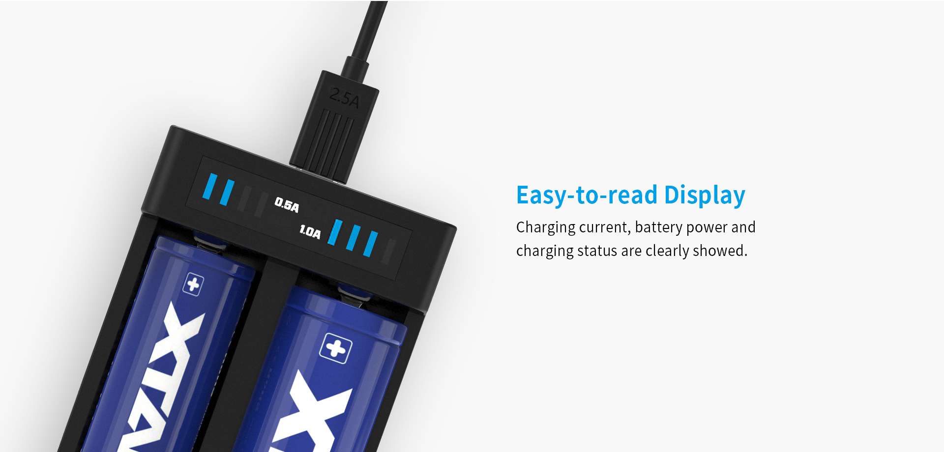 Cargador Baterías Xtar Mc2 Plus Micro-Usb 2-Canales Original