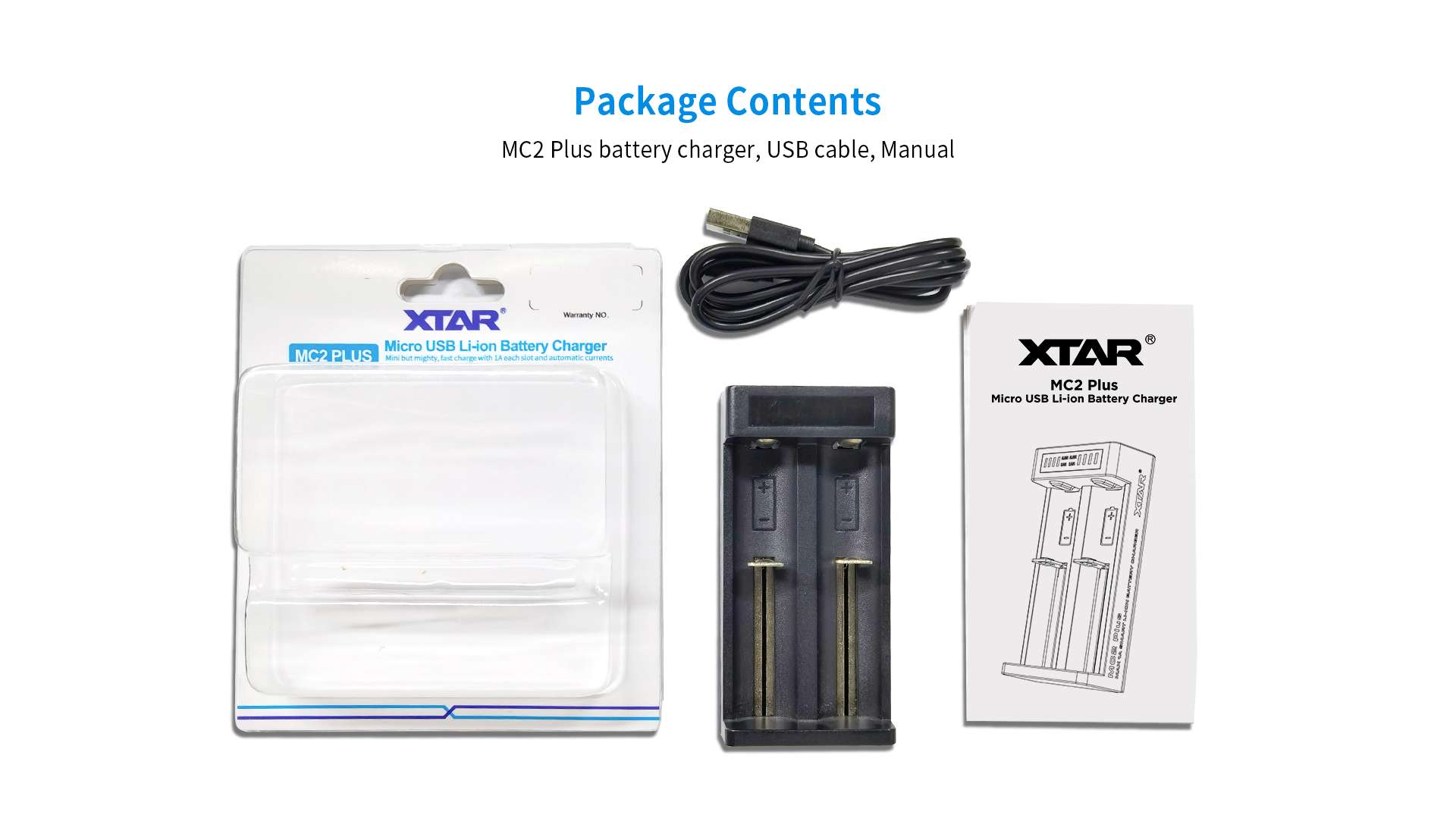 Cargador Baterías Xtar Mc2 Plus Micro-Usb 2-Canales Original