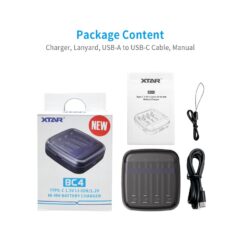 Cargador Xtar Bc4 Powerbank Usb-C Aa/Aaa - Li-Ion/Nimh - Imagen 5